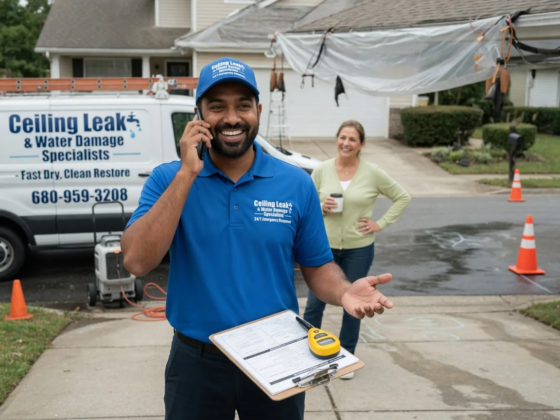 Ceiling Leak Cleanup Nabb, IN FAQs